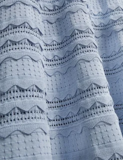 New Lobster Limited Anzüge & Zweiteiler|Festliche Kleidung<Ärmelloses Strick-Midikleid mit Wellenkante
