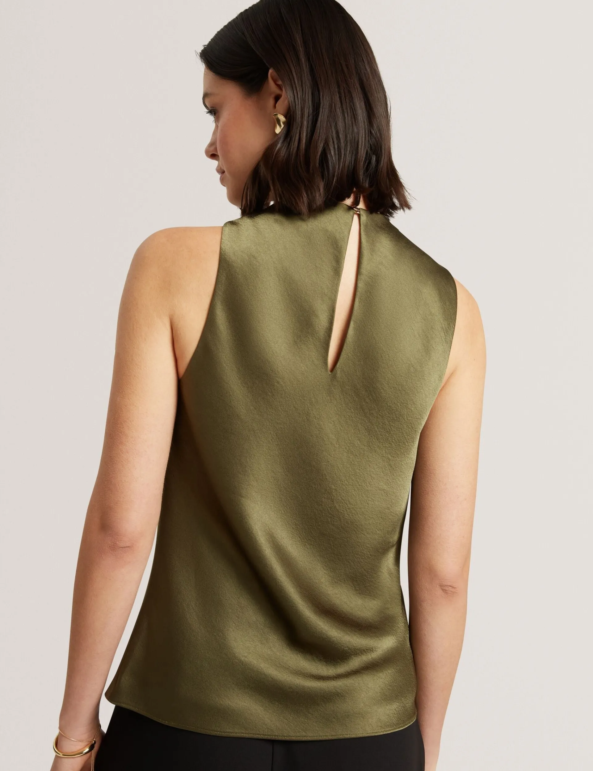New Lobster Limited Oberteile & Blusen|Die Satin-Kollektion<Ärmelloses Top aus Satin mit Wasserfallausschnitt