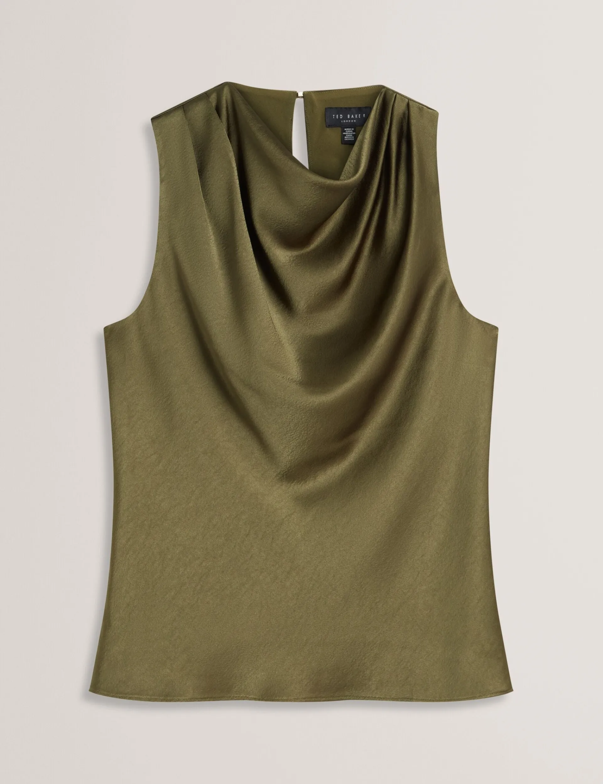 New Lobster Limited Oberteile & Blusen|Die Satin-Kollektion<Ärmelloses Top aus Satin mit Wasserfallausschnitt