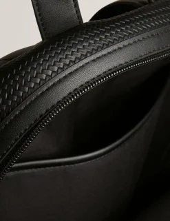 New Lobster Limited Rucksäcke<Rucksack aus PU mit gestreifter Webstruktur