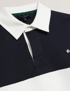 New Lobster Limited Breezy Blues Bearbeiten|Oberteile & T-Shirts<Rugby-Shirt aus Jersey-Baumwolle mit Blockstreifen