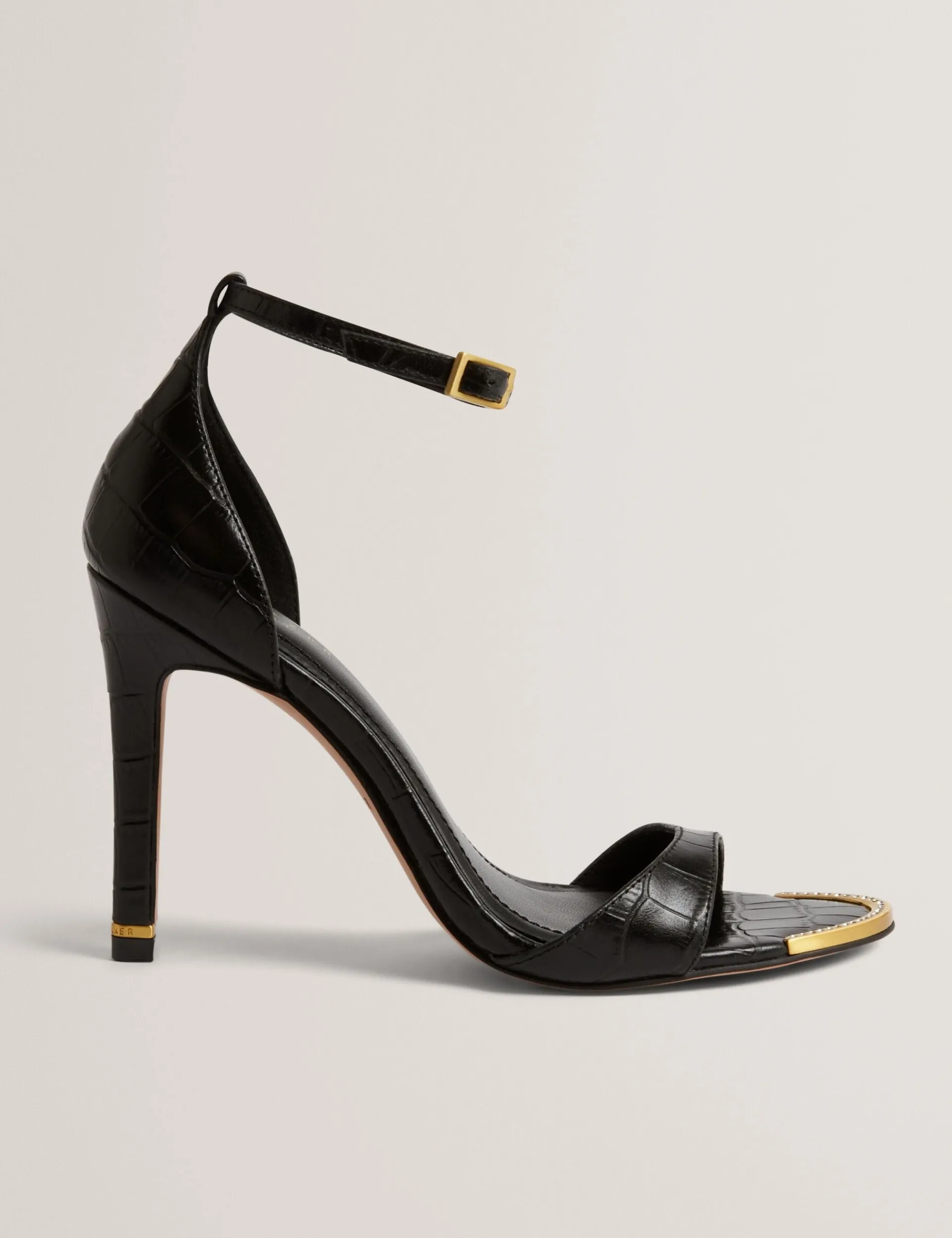 Damen New Lobster Limited Luxusgeschenke Für Damen|Golden Hour<Sandalen mit Stilettoabsatz in Kroko-Optik