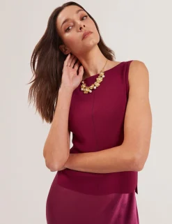 New Lobster Limited Kleider|Die Satin-Kollektion<Satin-Midikleid mit abnehmbarem Tanktop