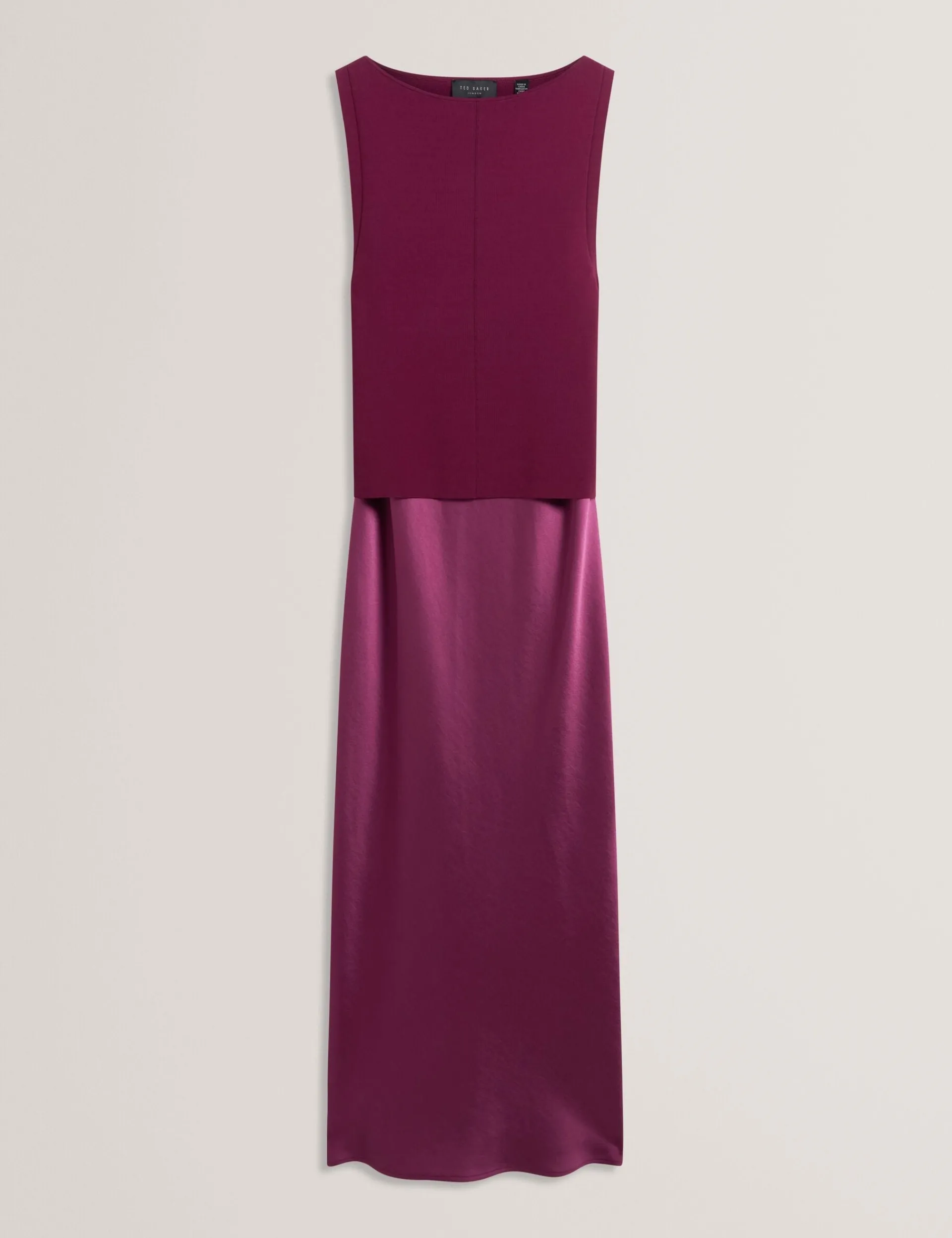 New Lobster Limited Kleider|Die Satin-Kollektion<Satin-Midikleid mit abnehmbarem Tanktop