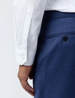 Licensee Baird Group Shirts|Arbeitskleidung<Satin-Stretch-Baumwollhemd, schmal geschnitten