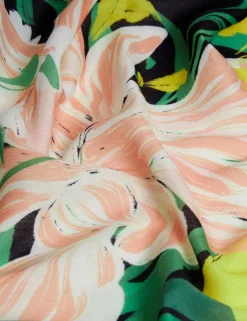 New Lobster Limited Sämtliches Zubehör|Hüte, Handschuhe & Schals<Schal mit Blumenvase und Strukturmuster