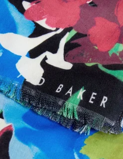 New Lobster Limited Sämtliches Zubehör|Hüte, Handschuhe & Schals<Schal mit Blumenvase und Strukturmuster