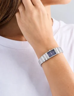 Damen Licensee Timex Luxusgeschenke Für Damen|Sämtliches Zubehör<Schlanke Armbanduhr aus silbernem Edelstahl