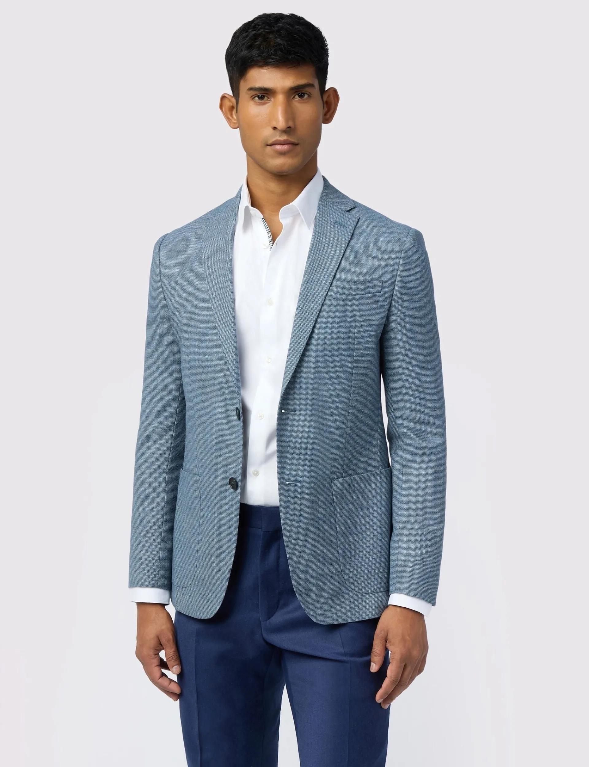 Licensee Baird Group Breezy Blues Bearbeiten|Arbeitskleidung<Schmal geschnittener Blazer aus Hopsack-Wolle