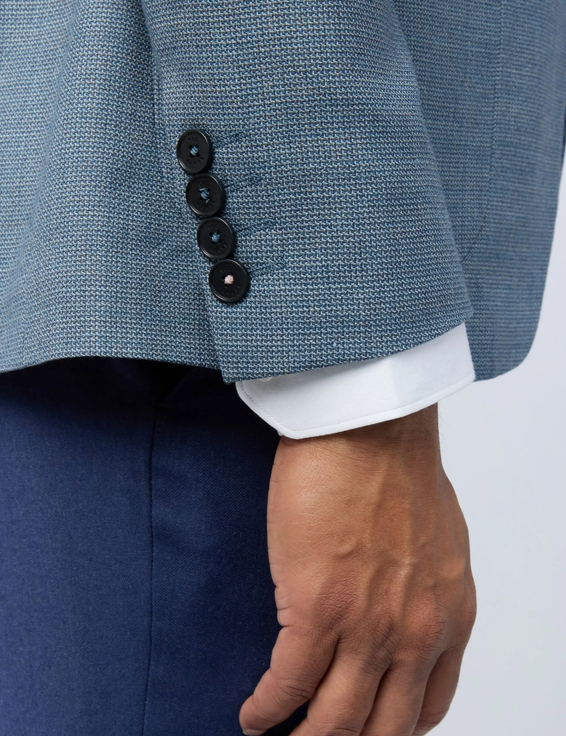 Licensee Baird Group Breezy Blues Bearbeiten|Arbeitskleidung<Schmal geschnittener Blazer aus Hopsack-Wolle
