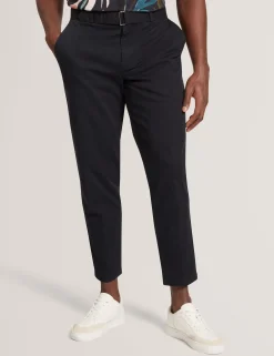 New Lobster Limited Breezy Blues Bearbeiten|Hosen & Chinos<Schmal zulaufende Baumwollhose mit Gürtel