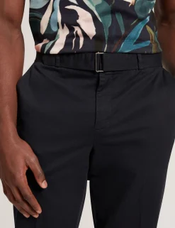 New Lobster Limited Breezy Blues Bearbeiten|Hosen & Chinos<Schmal zulaufende Baumwollhose mit Gürtel