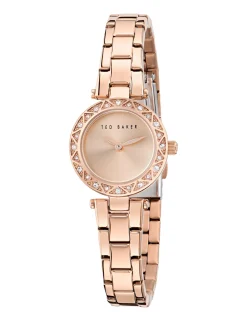 Damen Licensee Timex Festliche Kleidung|Uhren<Schmuckbesetzte Armbanduhr aus Roségold