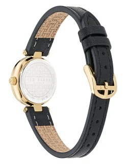 Damen Licensee Timex Festliche Kleidung|Uhren<Schmuckbesetzte Gold- und e Lederuhr