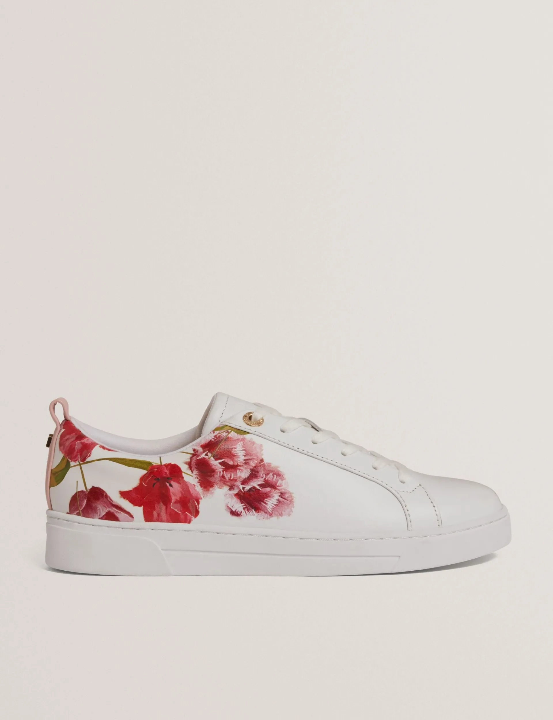 New Lobster Limited Trainer<Schnürschuhe aus Leder mit floralem Muster