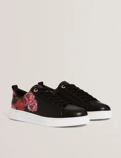 New Lobster Limited Trainer<Schnürschuhe aus Leder mit floralem Muster