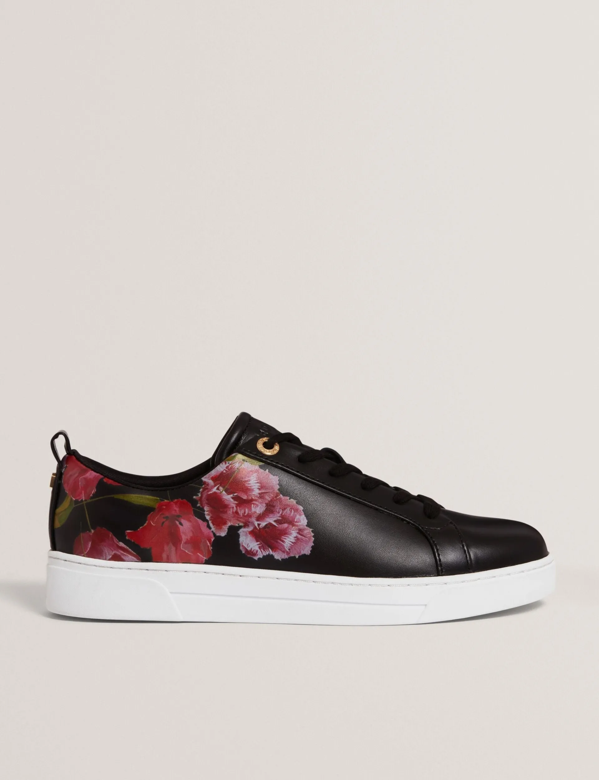 New Lobster Limited Trainer<Schnürschuhe aus Leder mit floralem Muster