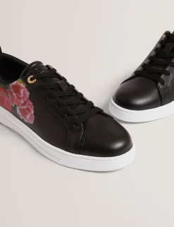 New Lobster Limited Trainer<Schnürschuhe aus Leder mit floralem Muster