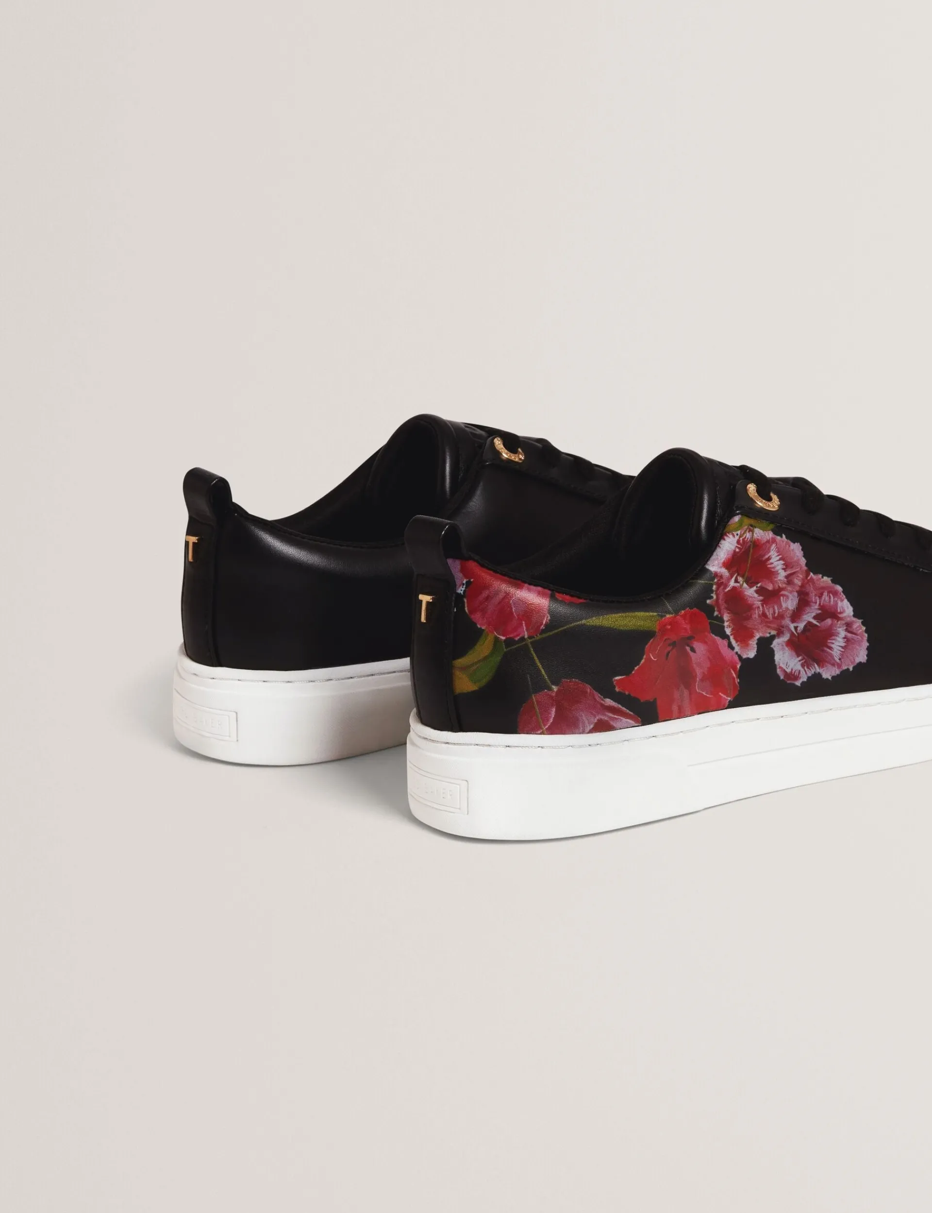 New Lobster Limited Trainer<Schnürschuhe aus Leder mit floralem Muster