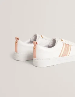 Damen New Lobster Limited Trainer|Luxusgeschenke Für Damen<Schnürschuhe aus Leder mit Webstreifen