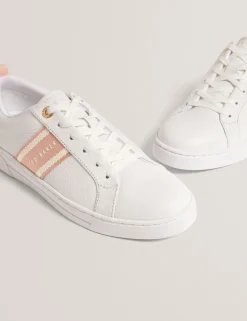 Damen New Lobster Limited Trainer|Luxusgeschenke Für Damen<Schnürschuhe aus Leder mit Webstreifen