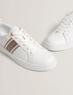 Damen New Lobster Limited Trainer|Luxusgeschenke Für Damen<Schnürschuhe aus Leder mit Webstreifen