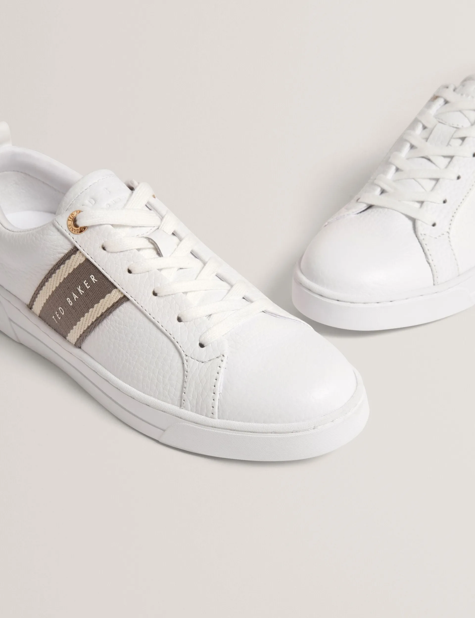 Damen New Lobster Limited Trainer|Luxusgeschenke Für Damen<Schnürschuhe aus Leder mit Webstreifen