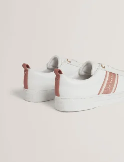 Damen New Lobster Limited Trainer|Luxusgeschenke Für Damen<Schnürschuhe aus Leder mit Webstreifen