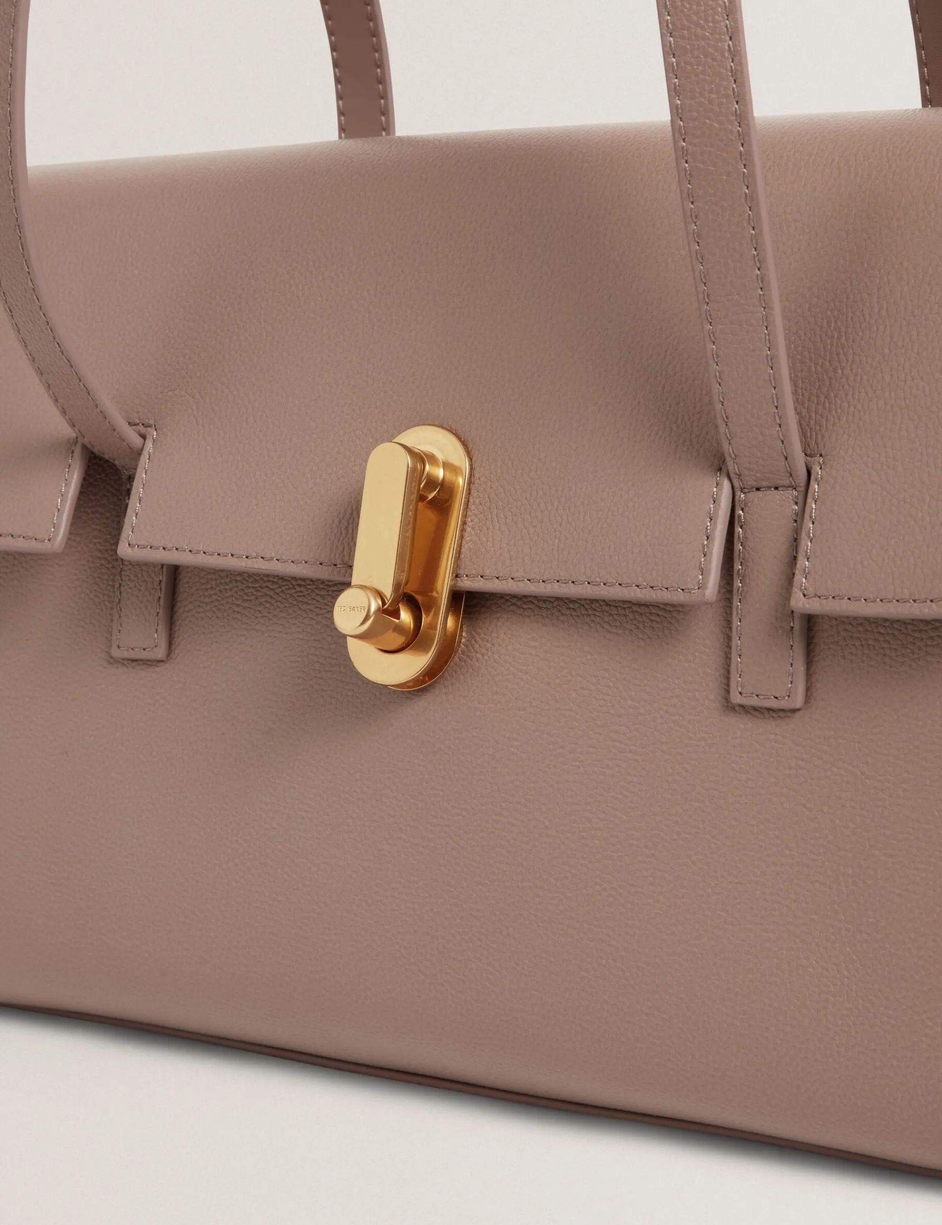 New Lobster Limited Schultertaschen|Arbeitskleidung<Schultertasche aus Leder mit Drehverschluss im Baguette-Stil