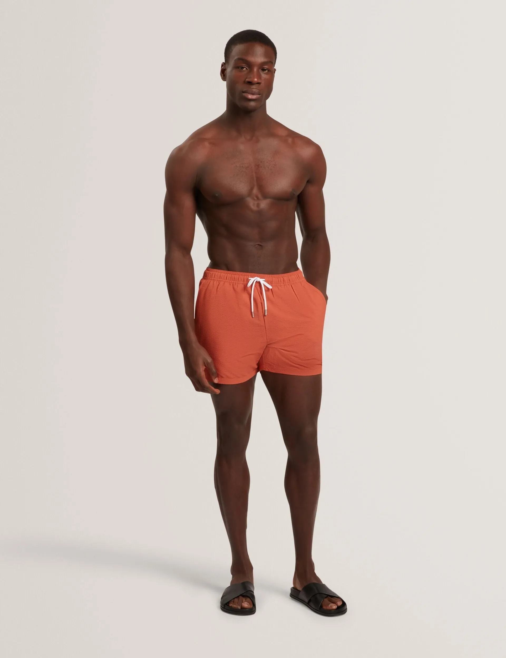 New Lobster Limited Bademode|Der Weihnachtsladen<Seersucker-Badeshorts in mittlerer Länge