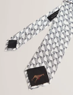 New Lobster Limited Krawatten & Fliegen|Festliche Kleidung<Seidenkrawatte mit Retro-Geometrie-Print