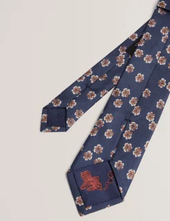 New Lobster Limited Breezy Blues Bearbeiten|Arbeitskleidung<Seidenkrawatte mit verstreutem Blumenmuster