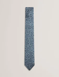 New Lobster Limited Breezy Blues Bearbeiten|Arbeitskleidung<Seidenkrawatte mit verstreutem Blumenmuster