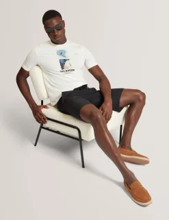 New Lobster Limited Shorts|Der Weihnachtsladen<Shorts mit Waffelstruktur und geradem Bein