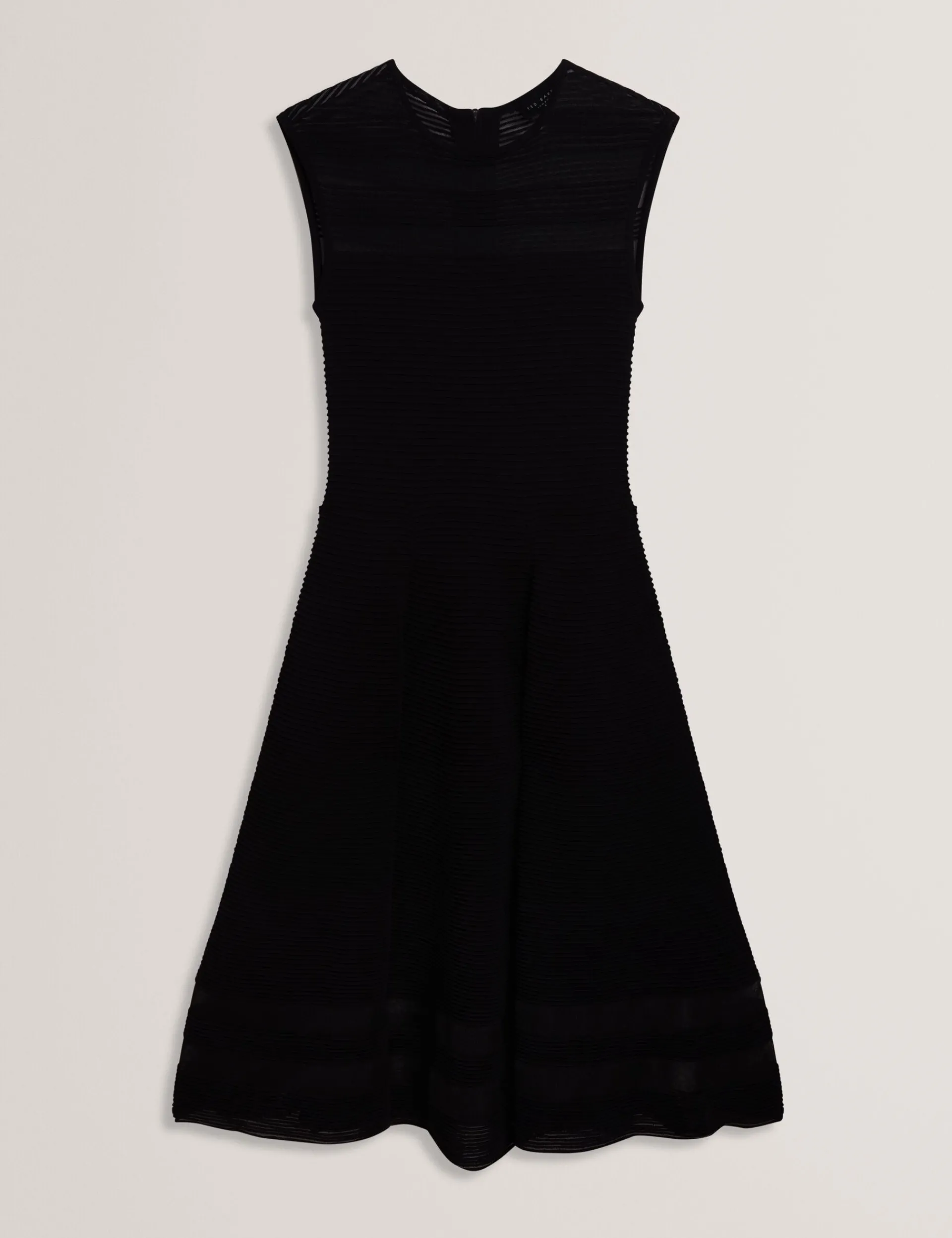 New Lobster Limited Anzüge & Zweiteiler|Kleider<Skaterkleid mit transparentem Einsatz und Rippstrick
