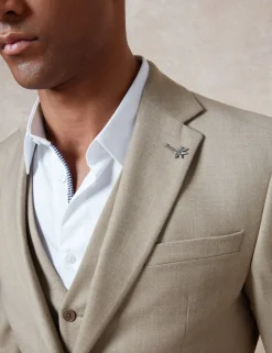 Licensee Baird Group Anzüge & Maßanfertigungen|Arbeitskleidung<Slim-Fit-Anzugjacke aus Flanellwolle