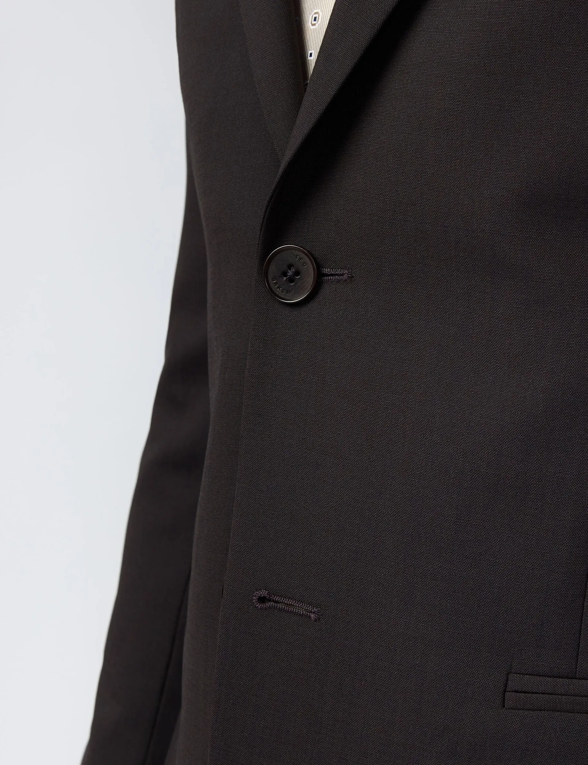 Licensee Baird Group Anzüge & Maßanfertigungen|Arbeitskleidung<Slim-Fit-Anzugjacke aus nfarbenem Wollmischgewebe