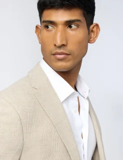 Herren Licensee Baird Group Luxusgeschenke Für Herren|Arbeitskleidung<Slim-Fit-Blazer aus feinstem Wollmischgewebe mit Mikro-Karo-Muster