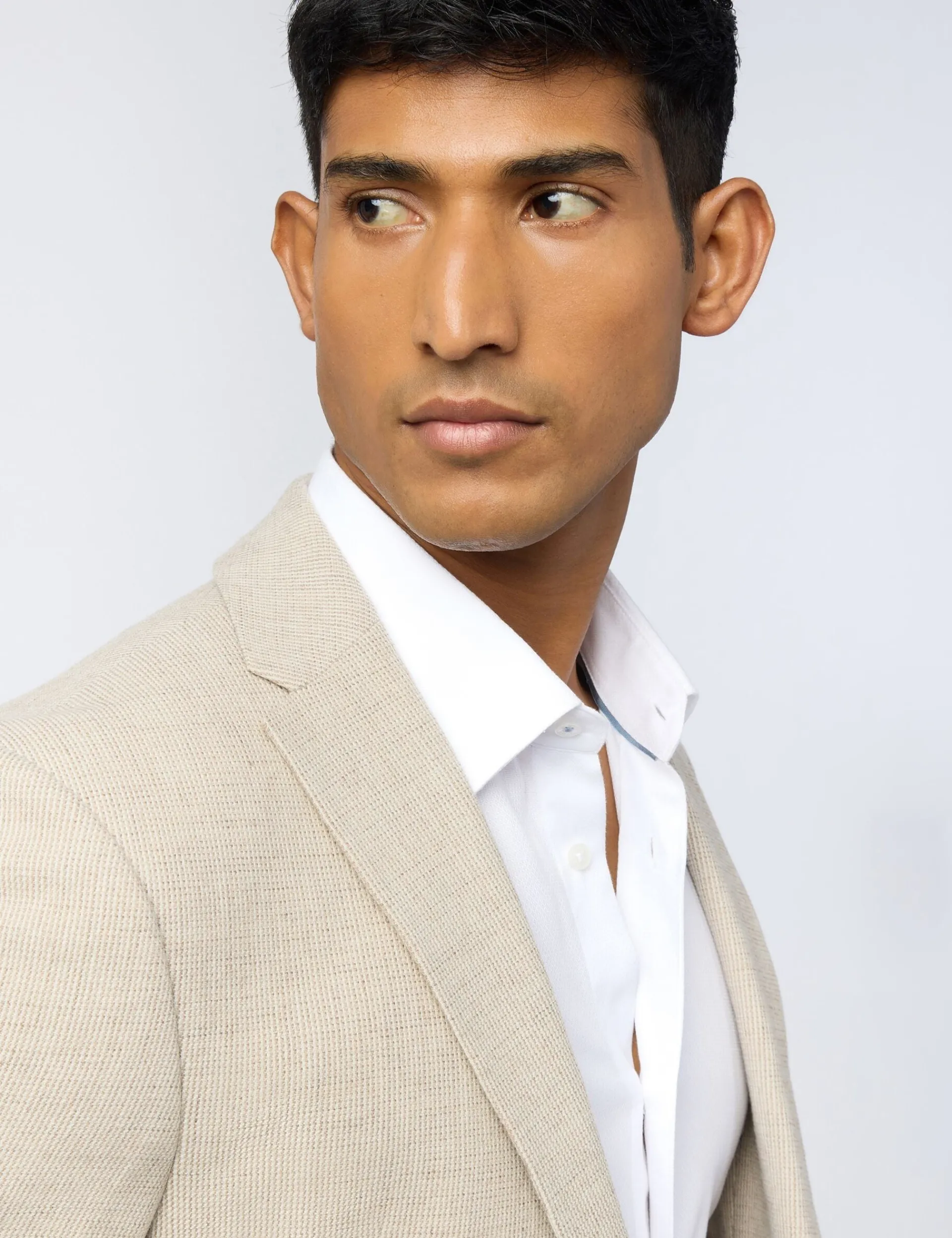 Herren Licensee Baird Group Luxusgeschenke Für Herren|Arbeitskleidung<Slim-Fit-Blazer aus feinstem Wollmischgewebe mit Mikro-Karo-Muster