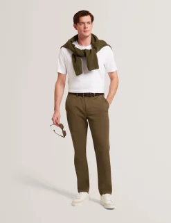New Lobster Limited Breezy Blues Bearbeiten|Arbeitskleidung<Slim Fit Chinos aus Stretch-Baumwolle
