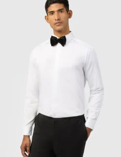 Licensee Baird Group Shirts|Arbeitskleidung<Slim-Fit-Hemd aus Satin-Baumwolle