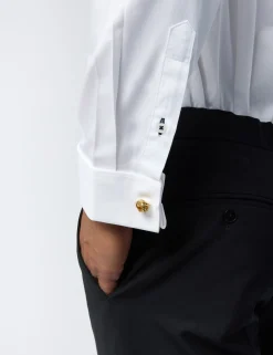 Licensee Baird Group Shirts|Arbeitskleidung<Slim-Fit-Hemd aus Satin-Baumwolle