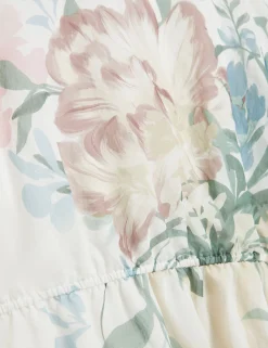New Lobster Limited Oberteile & Blusen|Neue Frühlingsblumen<Soft Blooms Puff Sleeve Peplum Top