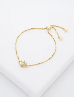 Damen Licensee Simon Harrison Damenschmuck|Sämtliches Zubehör<Solitär-Armband mit funkelndem Kristall, verstellbar