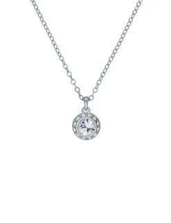 Damen Licensee Simon Harrison Festliche Kleidung|Damenschmuck<Solitär-Funkelnder-Kristall-Anhänger-Halskette