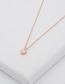 Damen Licensee Simon Harrison Festliche Kleidung|Damenschmuck<Solitär-Kristallherz-Anhänger-Halskette