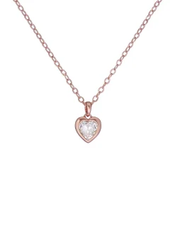 Damen Licensee Simon Harrison Festliche Kleidung|Damenschmuck<Solitär-Kristallherz-Anhänger-Halskette