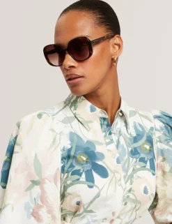 Licensee Mondottica Festliche Kleidung|Der Weihnachtsladen<Sonnenbrille mit übergroßem Printdetail