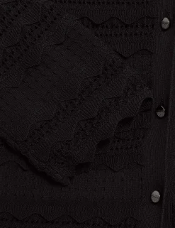 New Lobster Limited Anzüge & Zweiteiler|Oberteile & Blusen<Strickjacke mit Rüschenbesatz