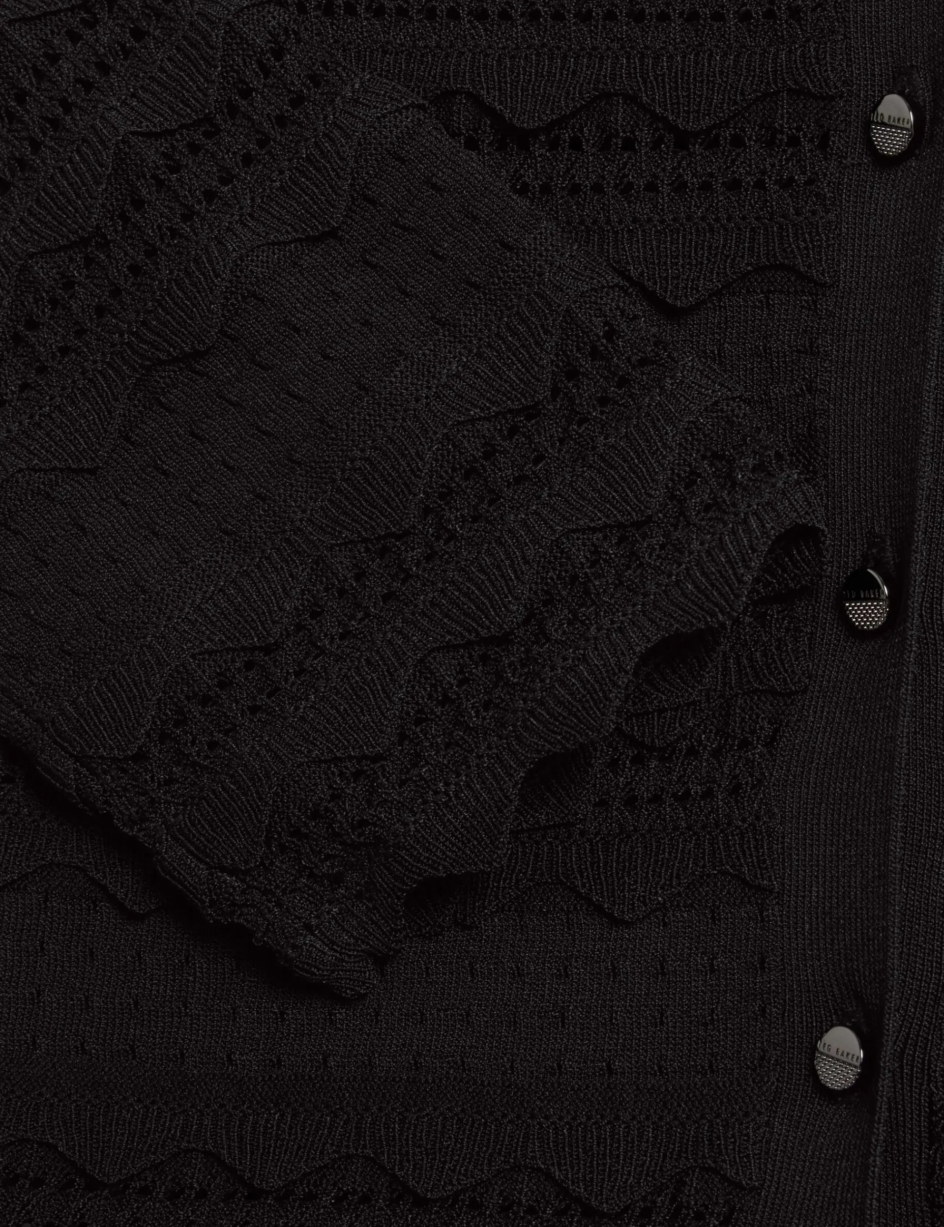 New Lobster Limited Anzüge & Zweiteiler|Oberteile & Blusen<Strickjacke mit Rüschenbesatz